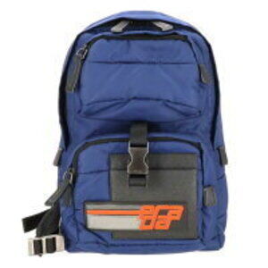 Prada multipocket nylon backpack navy blue
